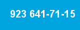 923 641-71-15 923 641-71-15